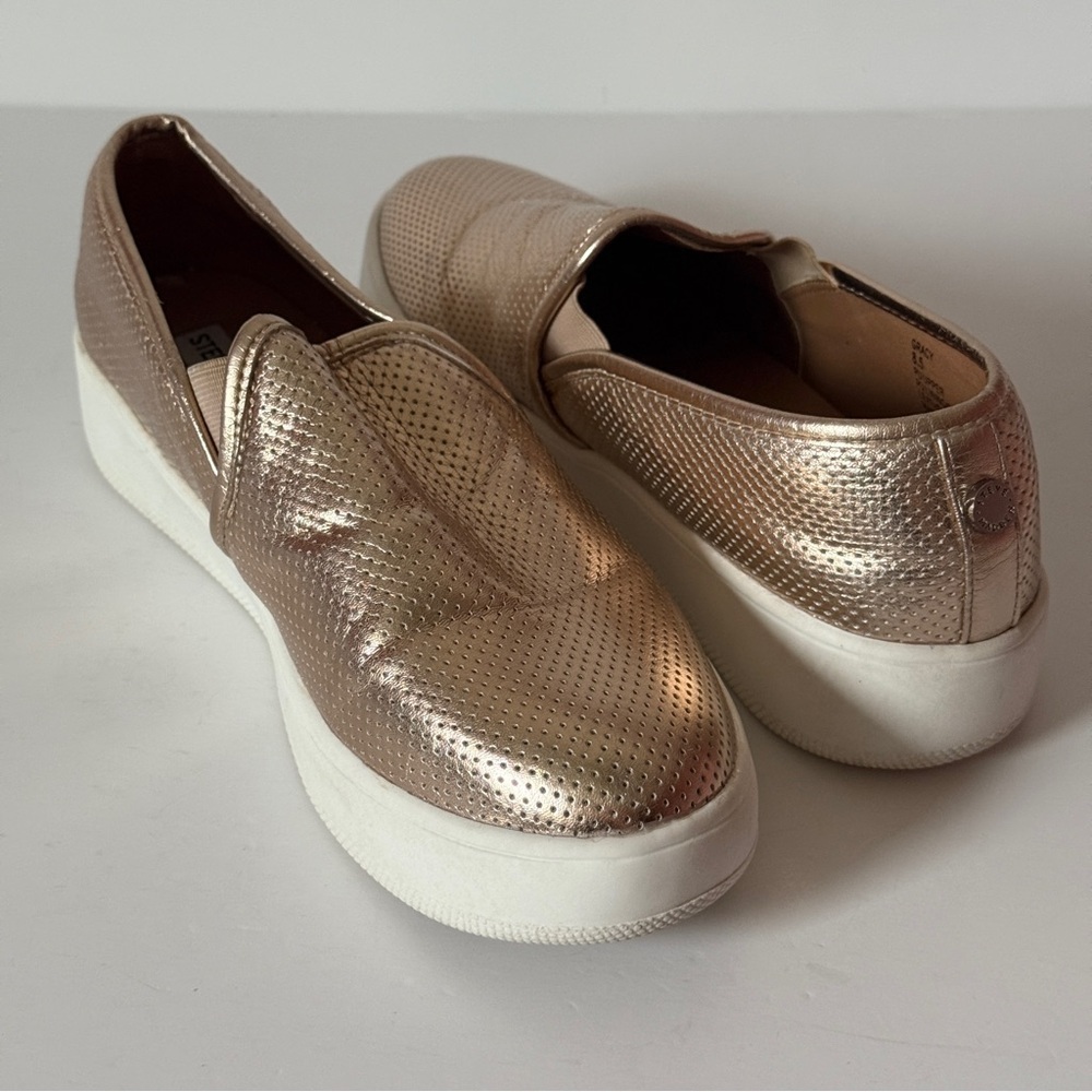 Steve Madden Gracy Woman’s Loafers Rose Gold Size 8.5 - Picture 4 of 11